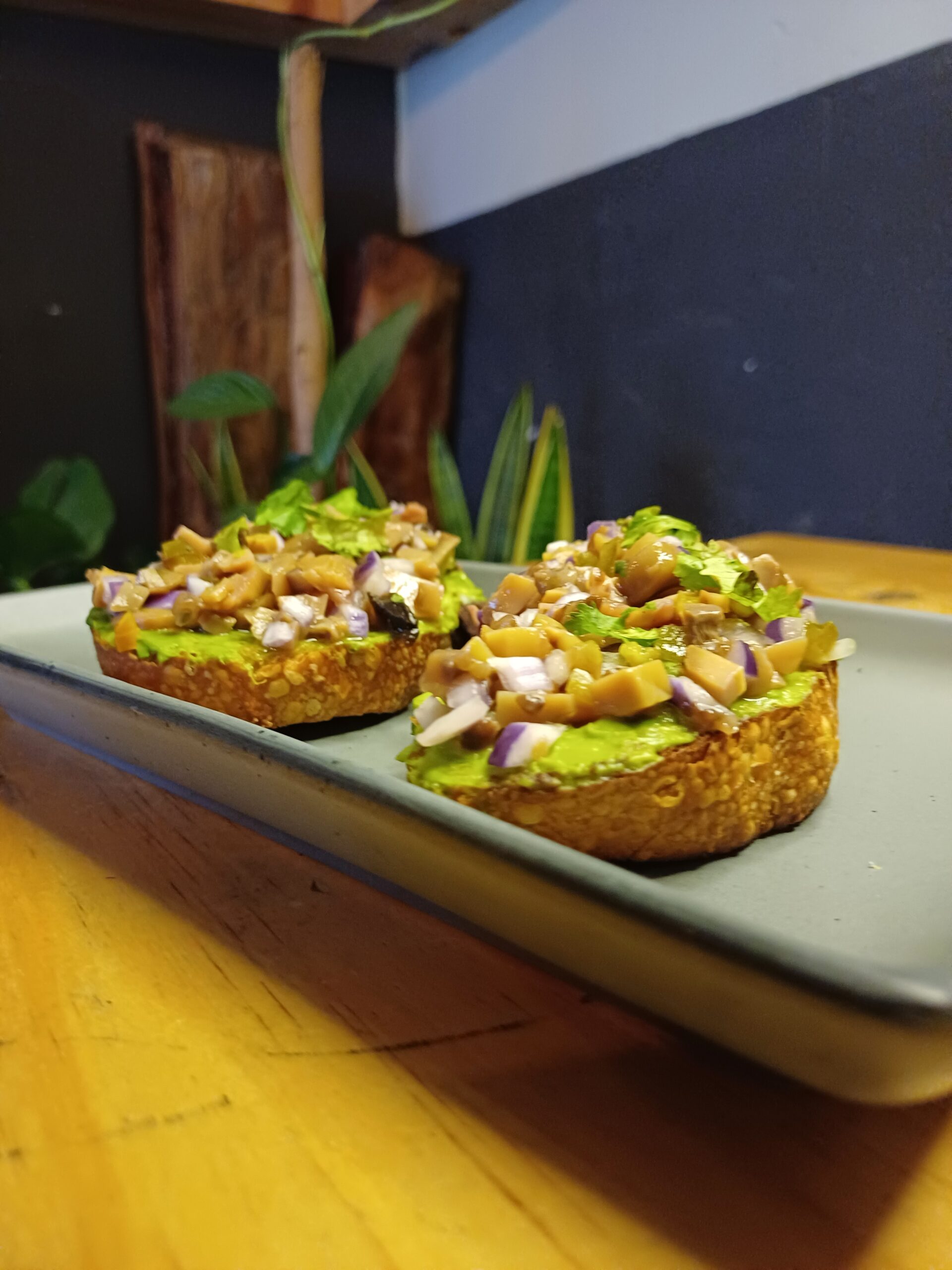 Tostas De Ceviche De Champiñón